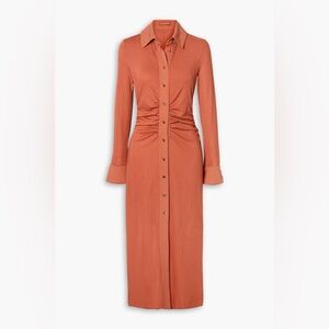 Altuzarra Elegant Coral Button-Down Dress, size US2/FR34